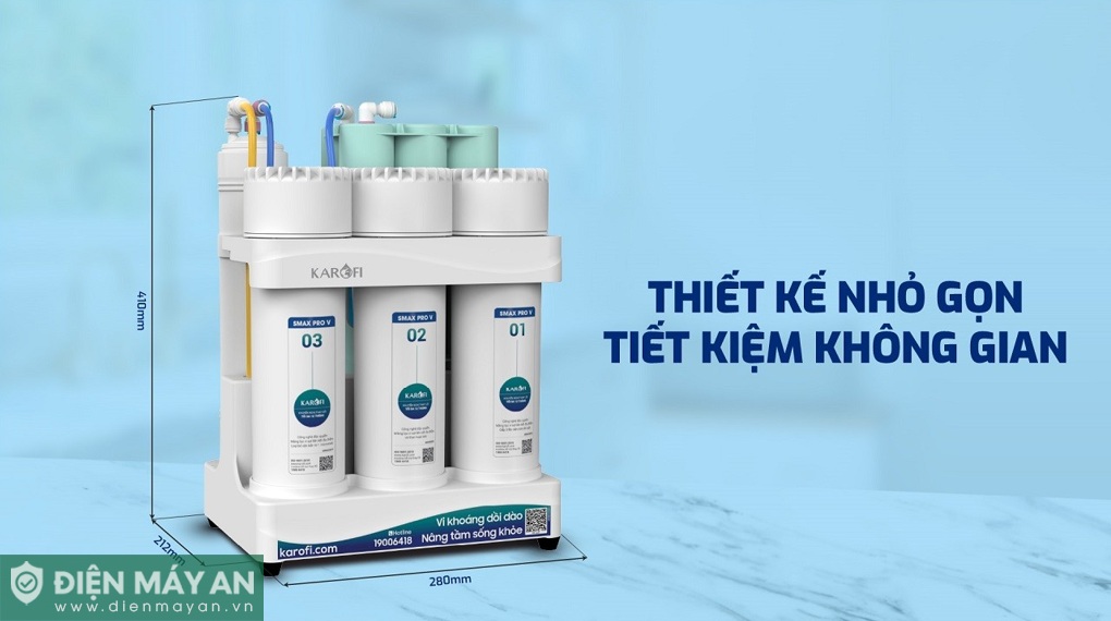 Máy lọc nước RO Karofi KAQ-U05 Pro 10 lõi
